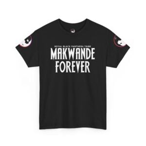 Royal Black Panthera Tribe Makwande Forever – V001A (High Quality Unisex Heavy Cotton T-Shirt)