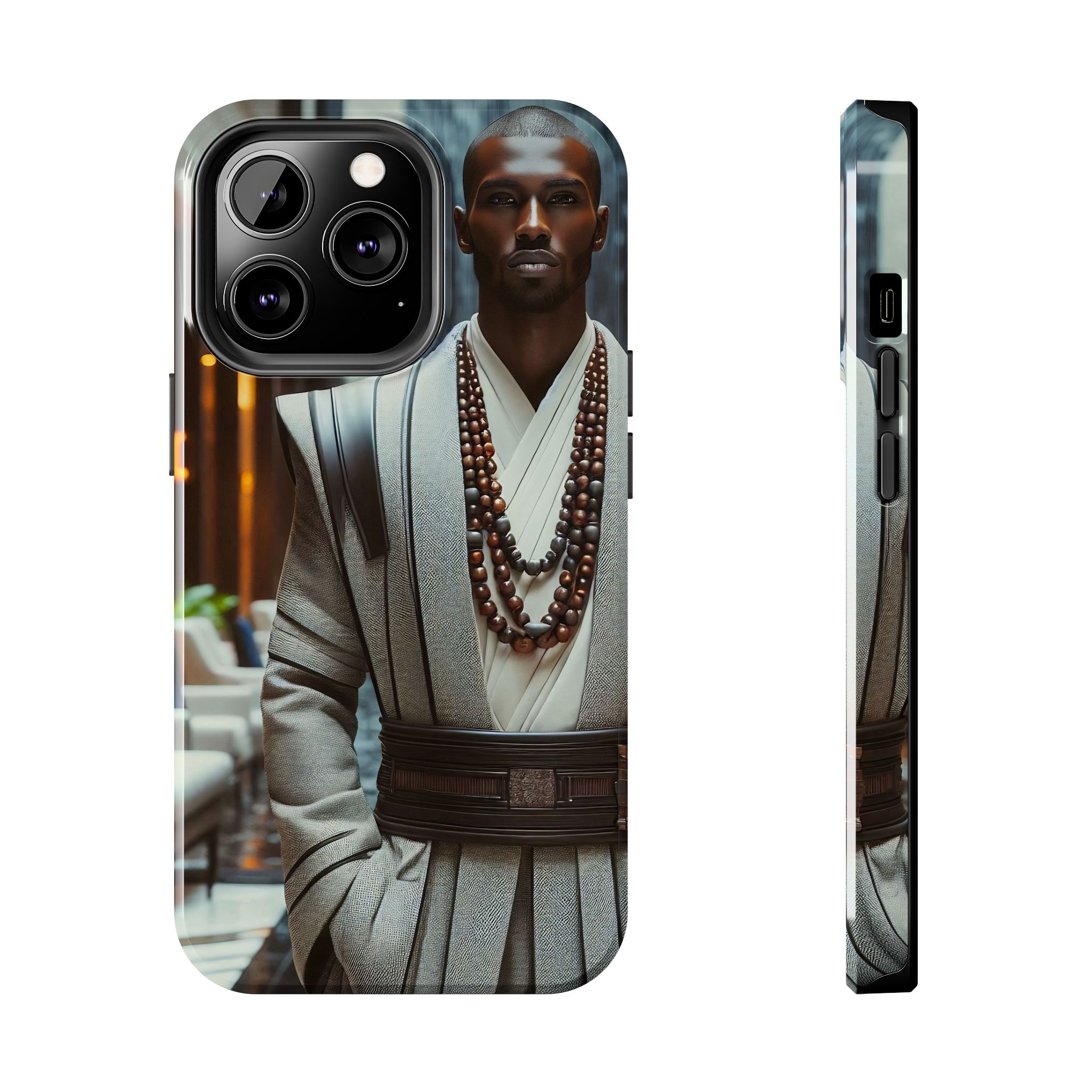 Black Buddha Priest of the Royal Panthera Tribe V003 (High Quality Material Tough Phone Cases for iPhone & Samsung)
