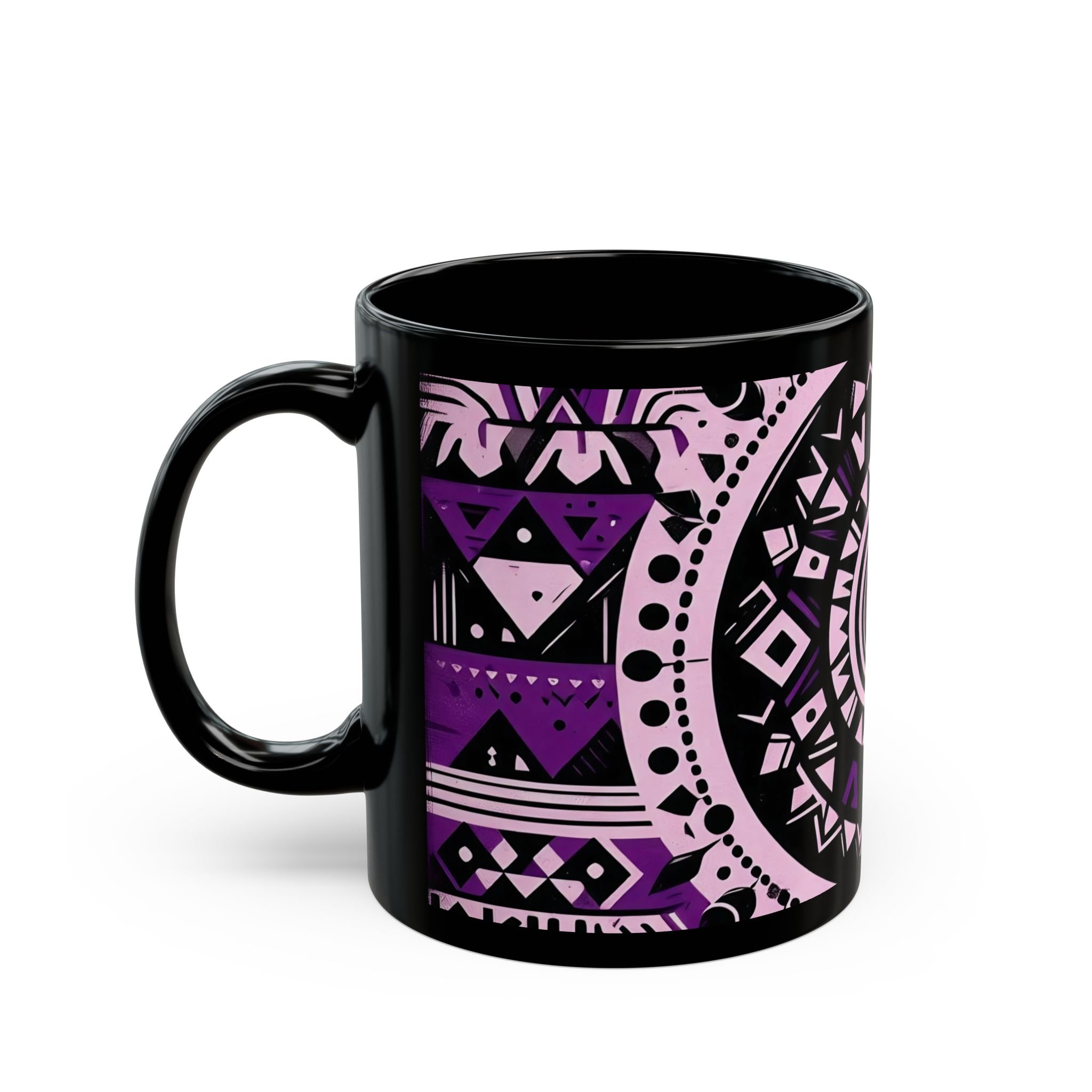Tribal Reverie V002 PURPLE (Black Mug)