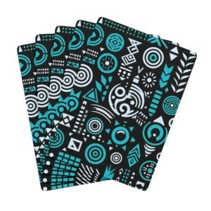 Neo Soul V006 TEAL WAVES (Poker Playing Cards)
