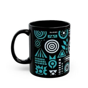 Neo Soul V006 TEAL WAVES (Black Mug)