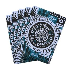 Tribal Reverie V005 TEAL (Poker Playing Cards)