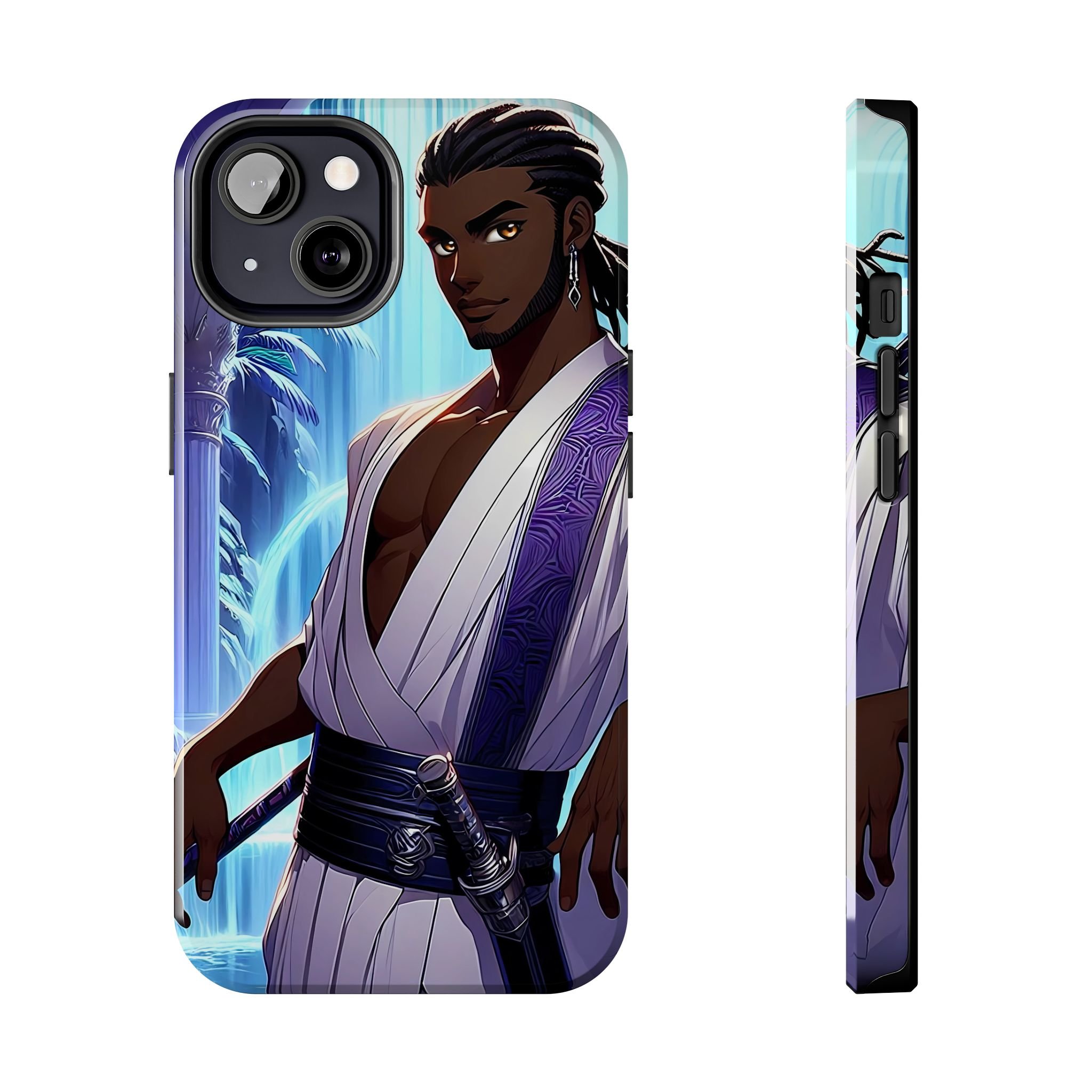 Anime Royal Black Samurai of the Royal Black Panthera Tribe V007 (High Quality Material Tough Phone Cases for iPhone and Samsung)