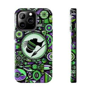 African Folklore V004 GREEN LEAF (Phone Case for iPhone & Samsung)