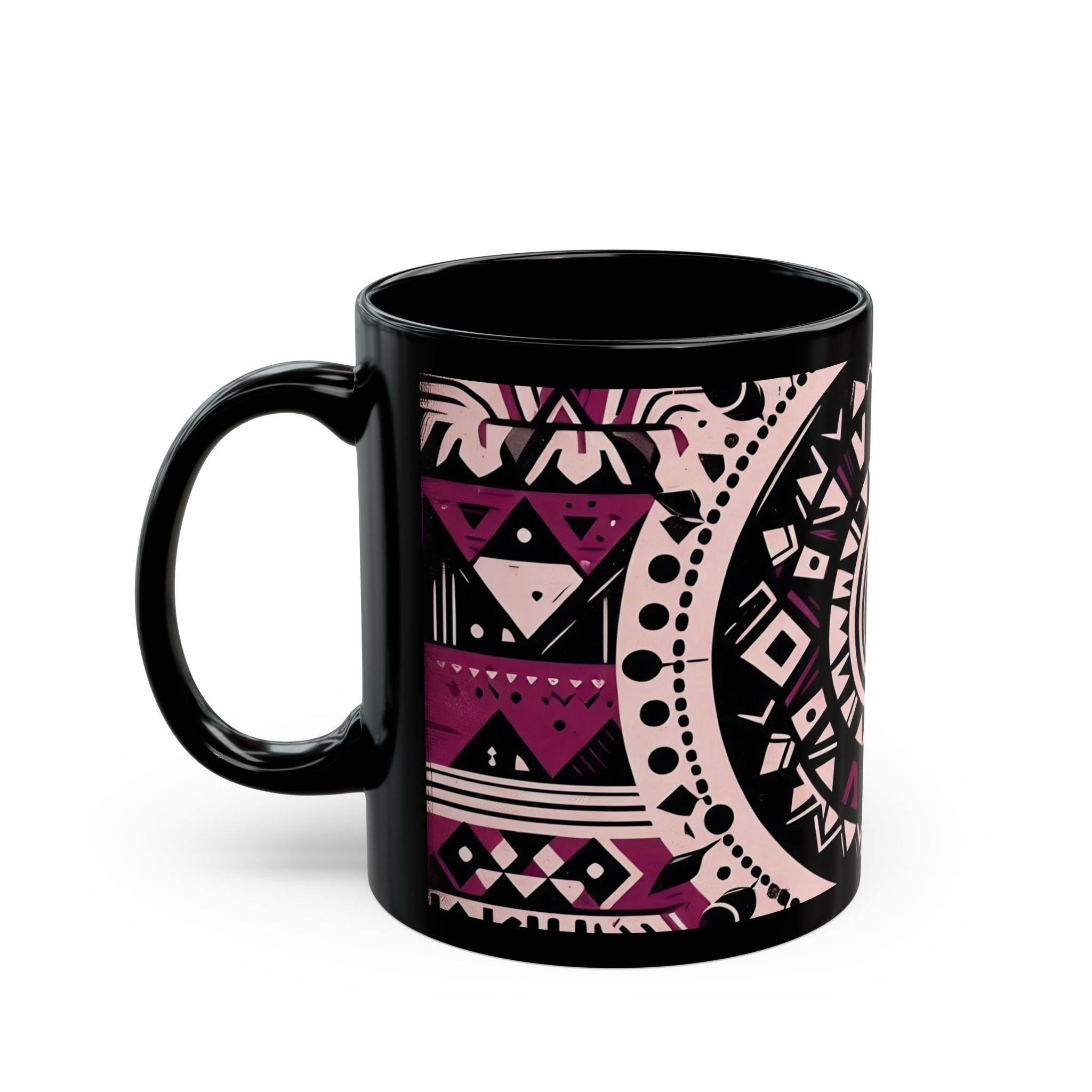 Tribal Reverie V009 MAGENTA (Black Mug)