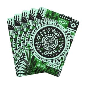 Tribal Reverie V004 GREEN (Poker Playing Cards)